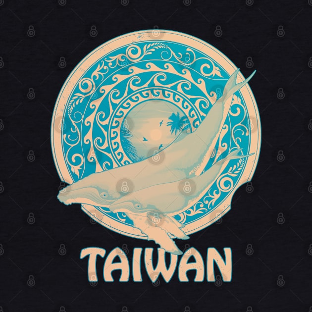 Humpback Whales Shield of Taiwan by NicGrayTees